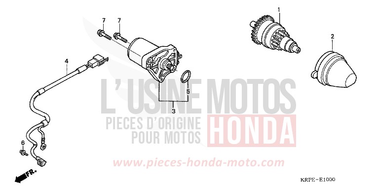 STARTING MOTOR for SCV LEAD CANDY TAHITIAN BLUE (PB215) from 2005